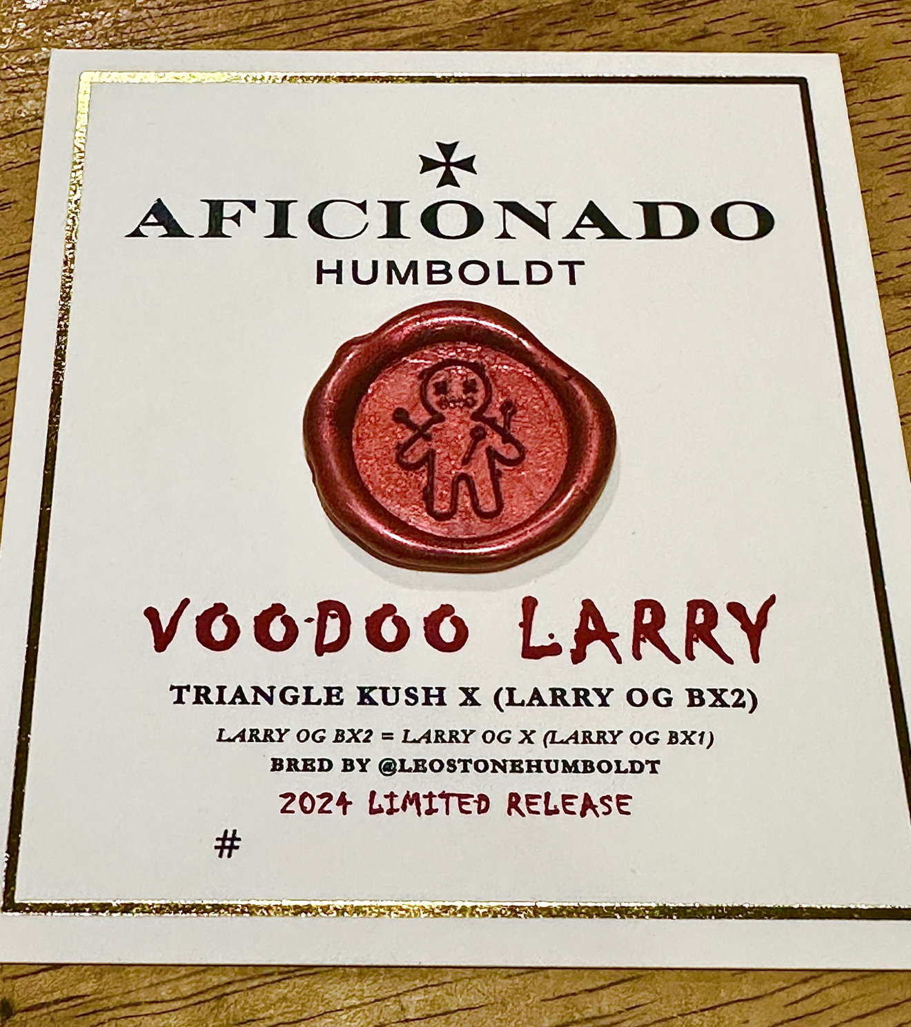Order Voodoo Larry from Aficionado feminized seeds